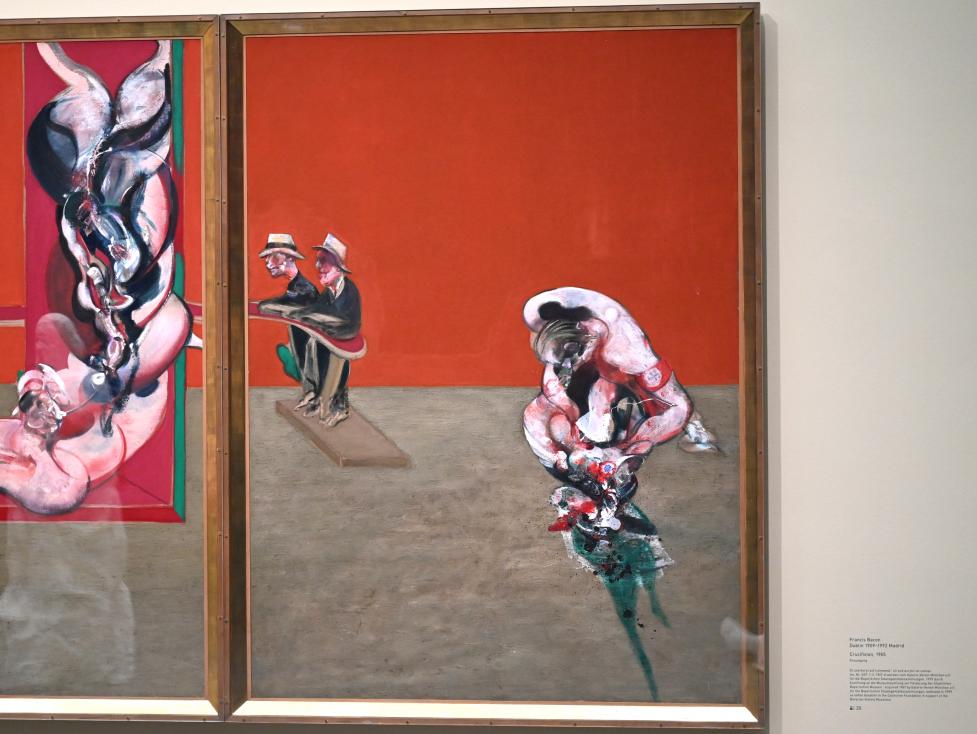 Francis Bacon (1945–1991), Crucifixion - Kreuzigung, München, Pinakothek der Moderne, Saal 13, 1965, Bild 4/5