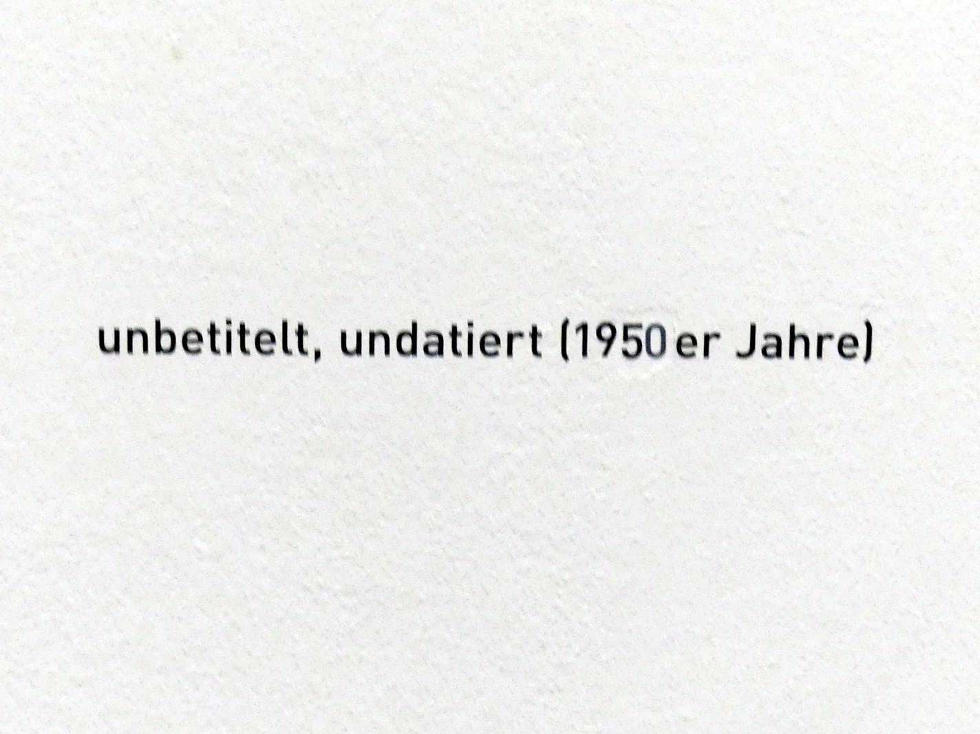 Joseph Beuys (1948–1985), unbetitelt, München, Pinakothek der Moderne, Saal 18, um 1950–1960, Bild 2/2