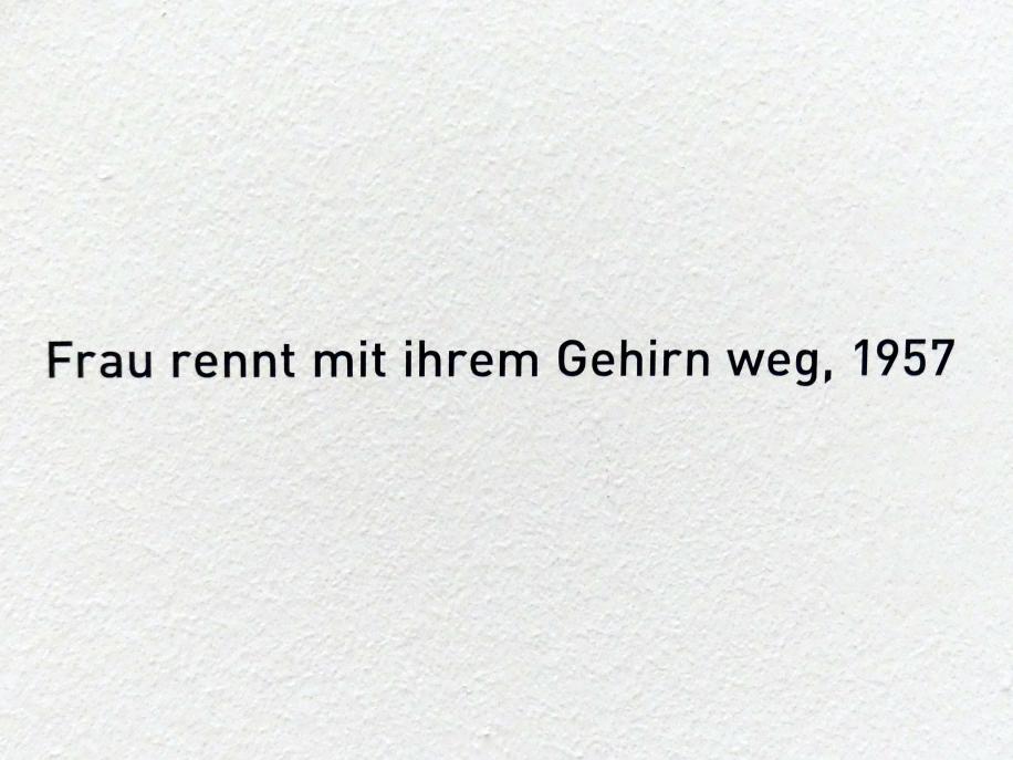 Joseph Beuys (1948–1985), Frau rennt mit ihrem Gehirn weg, München, Pinakothek der Moderne, Saal 18, 1957, Bild 2/2
