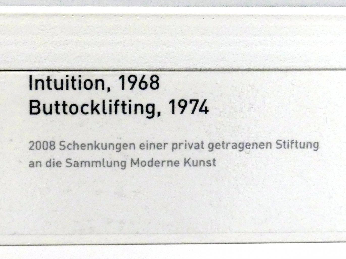 Joseph Beuys (1948–1985), Buttocklifting - Gesäßlifting, München, Pinakothek der Moderne, Saal 19, 1974, Bild 3/3