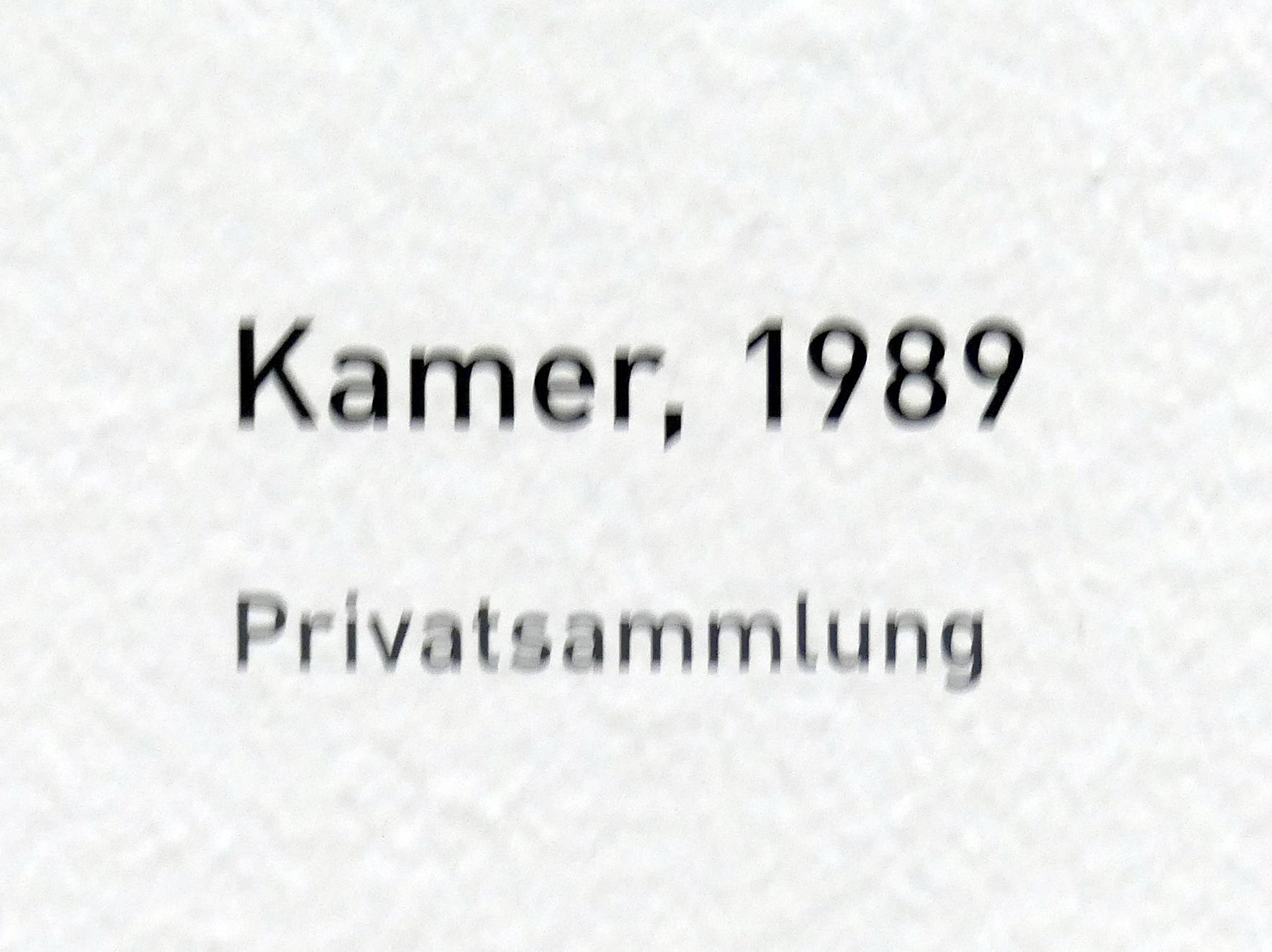 Raoul De Keyser (1964–2012), Kamer - Zimmer, München, Pinakothek der Moderne, Ausstellung "Raoul De Keyser – Œuvre" vom 05.04.-08.09.2019, Saal 21, 1989, Bild 2/2