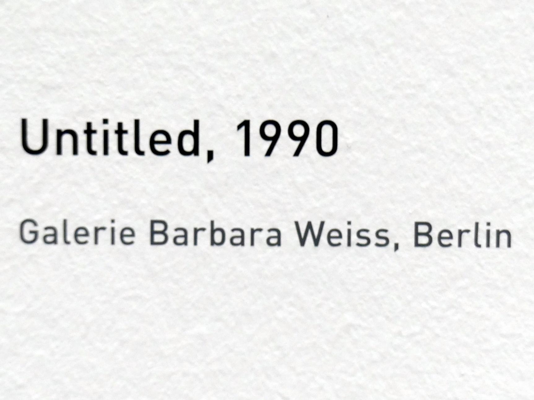 Raoul De Keyser (1964–2012), Untitled, München, Pinakothek der Moderne, Ausstellung "Raoul De Keyser – Œuvre" vom 05.04.-08.09.2019, Saal 21, 1990, Bild 2/2