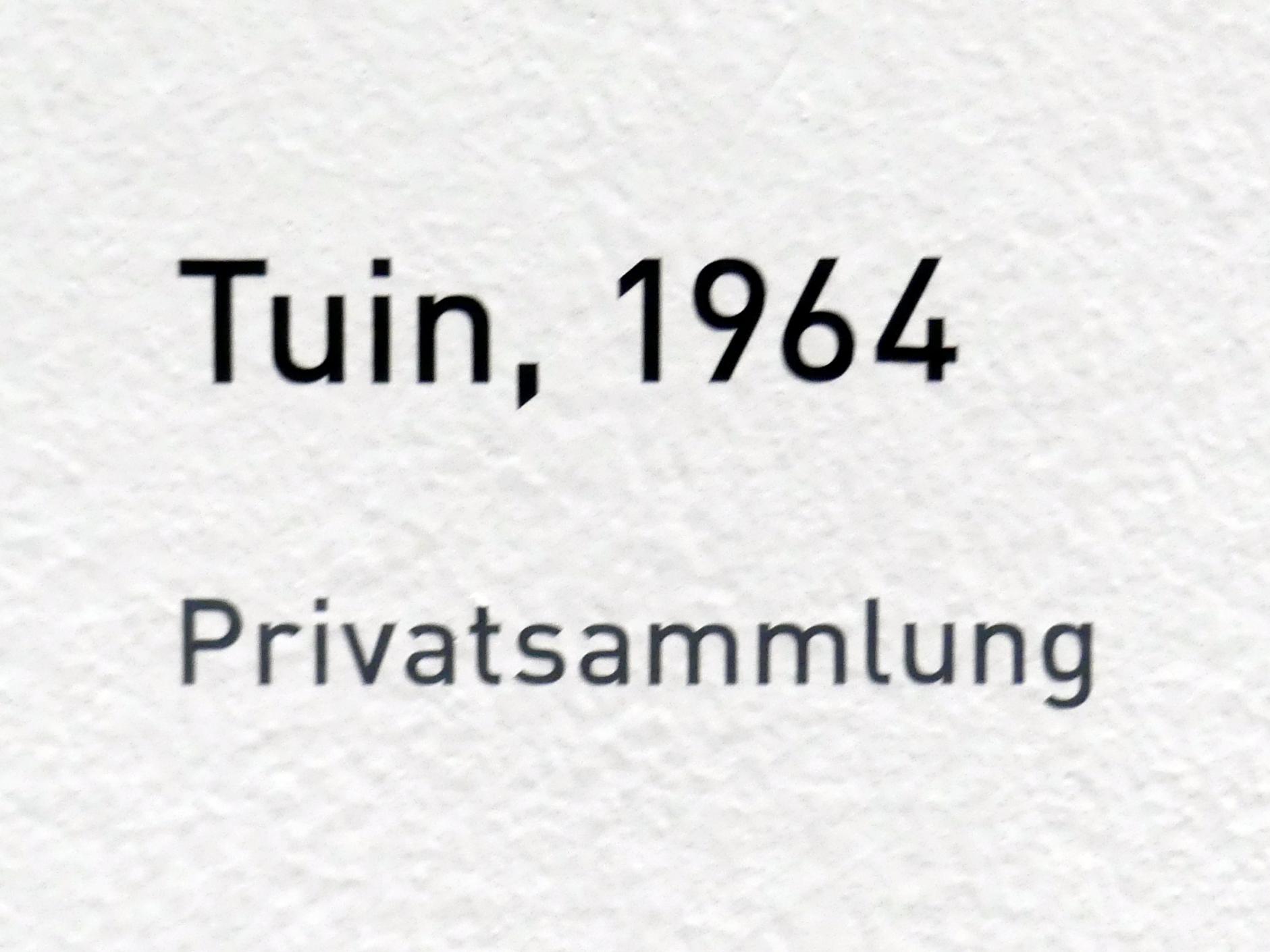 Raoul De Keyser (1964–2012), Tuin - Garten, München, Pinakothek der Moderne, Ausstellung "Raoul De Keyser – Œuvre" vom 05.04.-08.09.2019, Saal 21, 1964, Bild 2/2