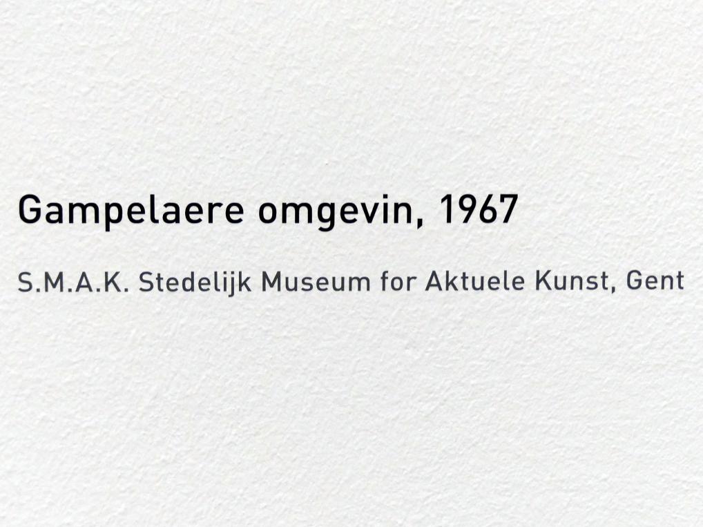 Raoul De Keyser (1964–2012), Gampelaere omgeving - Gampelaere Umwelt, München, Pinakothek der Moderne, Ausstellung "Raoul De Keyser – Œuvre" vom 05.04.-08.09.2019, Saal 22, 1967, Bild 2/2