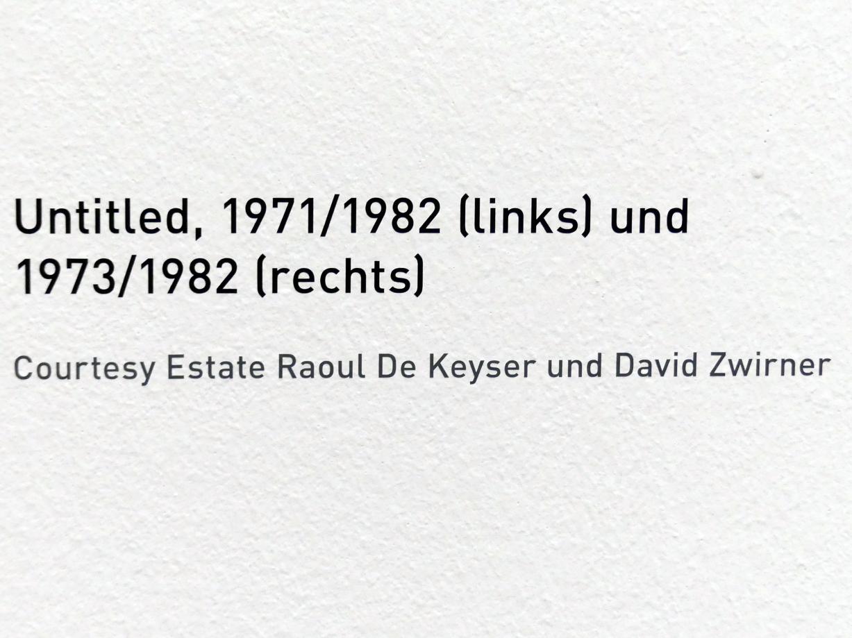 Raoul De Keyser (1964–2012), Untitled, München, Pinakothek der Moderne, Ausstellung "Raoul De Keyser – Œuvre" vom 05.04.-08.09.2019, Saal 23, 1971–1973, Bild 2/2