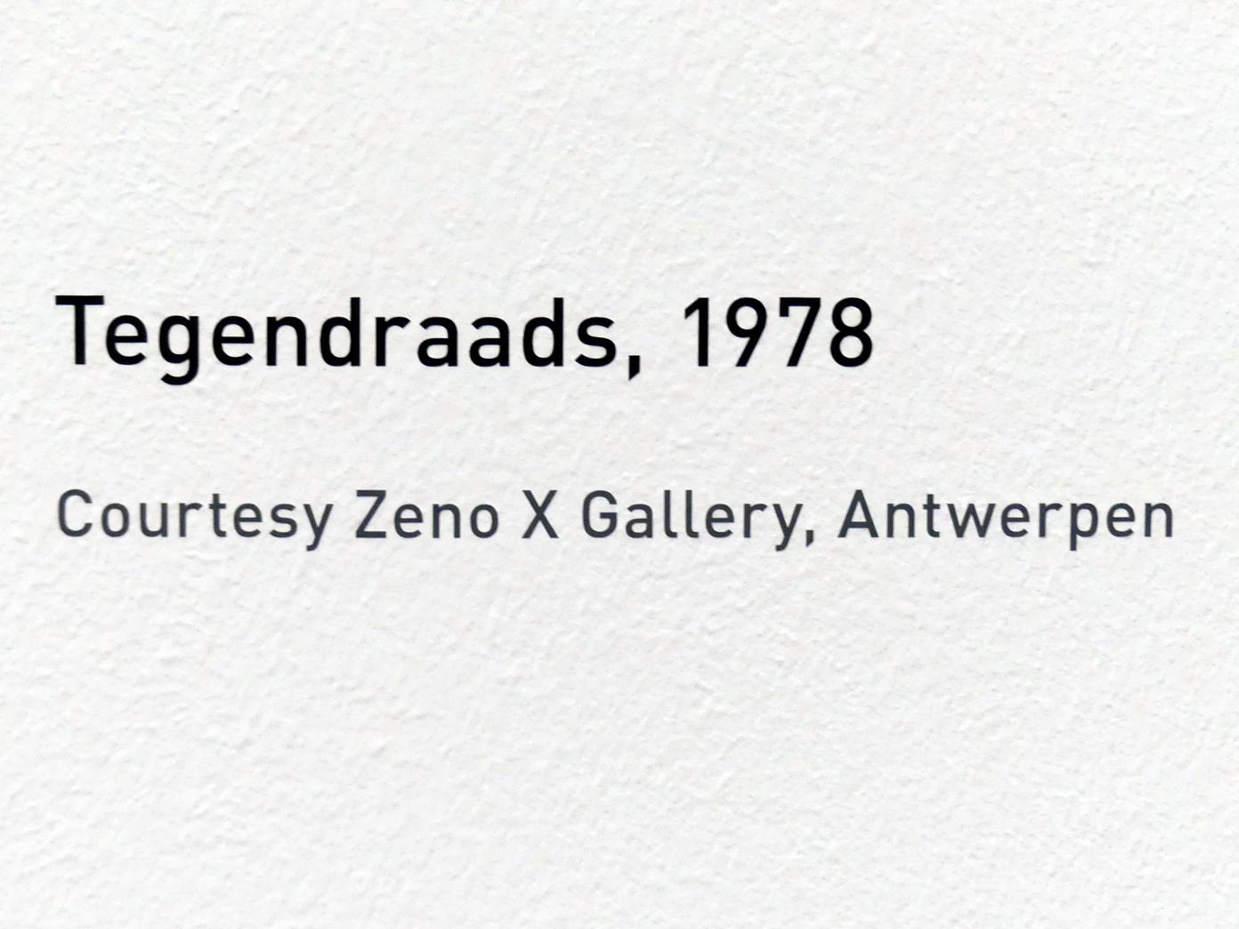 Raoul De Keyser (1964–2012), Tegendraads - Gegenüber, München, Pinakothek der Moderne, Ausstellung "Raoul De Keyser – Œuvre" vom 05.04.-08.09.2019, Saal 23, 1978, Bild 2/2