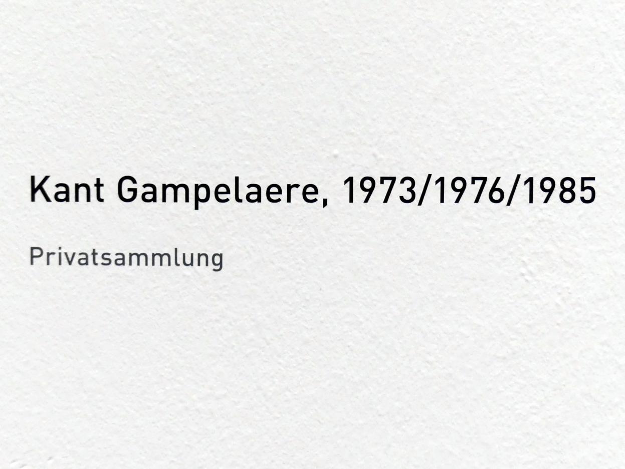 Raoul De Keyser (1964–2012), Kant Gampelaere, München, Pinakothek der Moderne, Ausstellung "Raoul De Keyser – Œuvre" vom 05.04.-08.09.2019, Saal 23, 1973, Bild 2/2