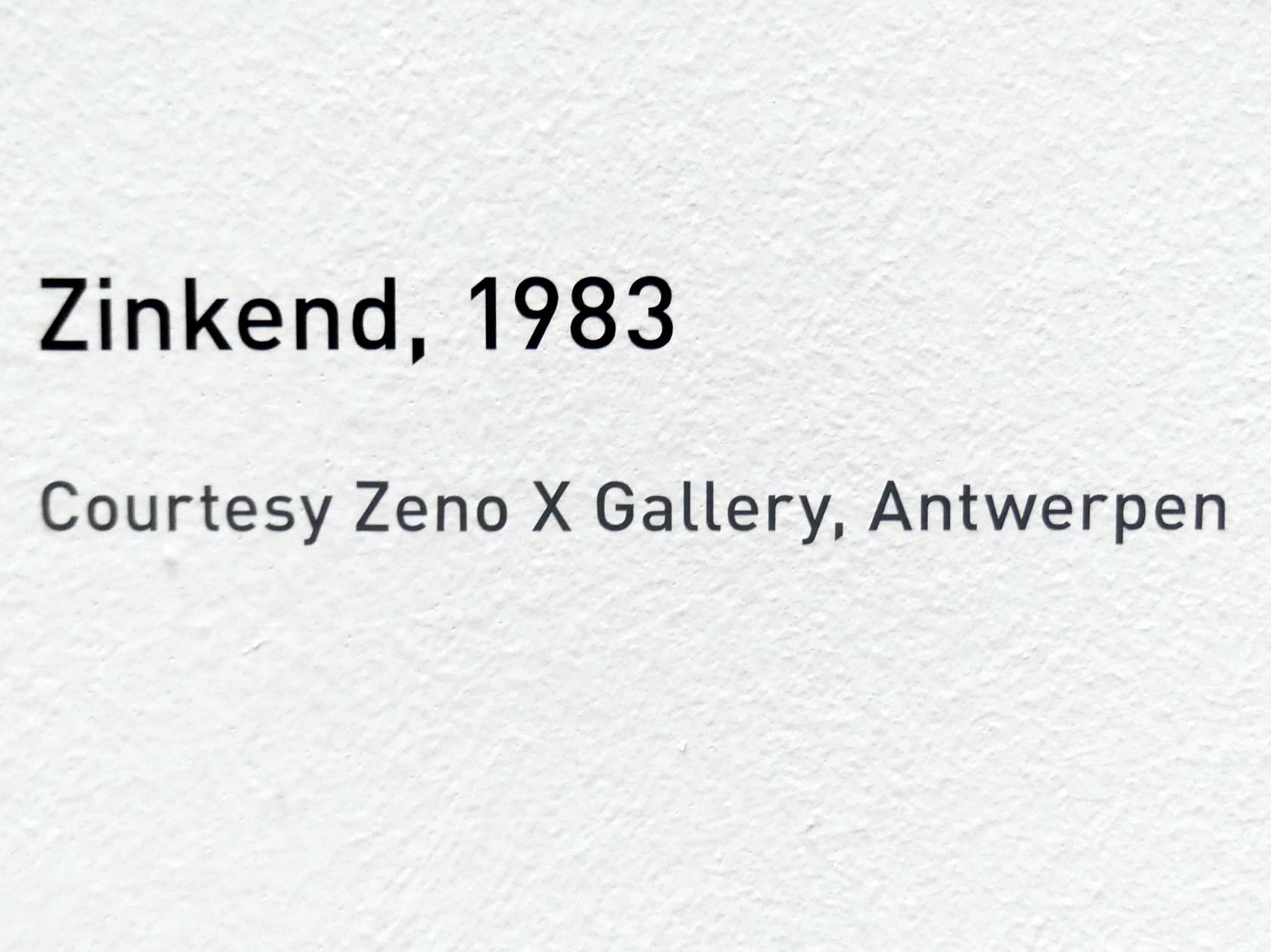 Raoul De Keyser (1964–2012), Zinkend - Untergang, München, Pinakothek der Moderne, Ausstellung "Raoul De Keyser – Œuvre" vom 05.04.-08.09.2019, Saal 24, 1983, Bild 2/2