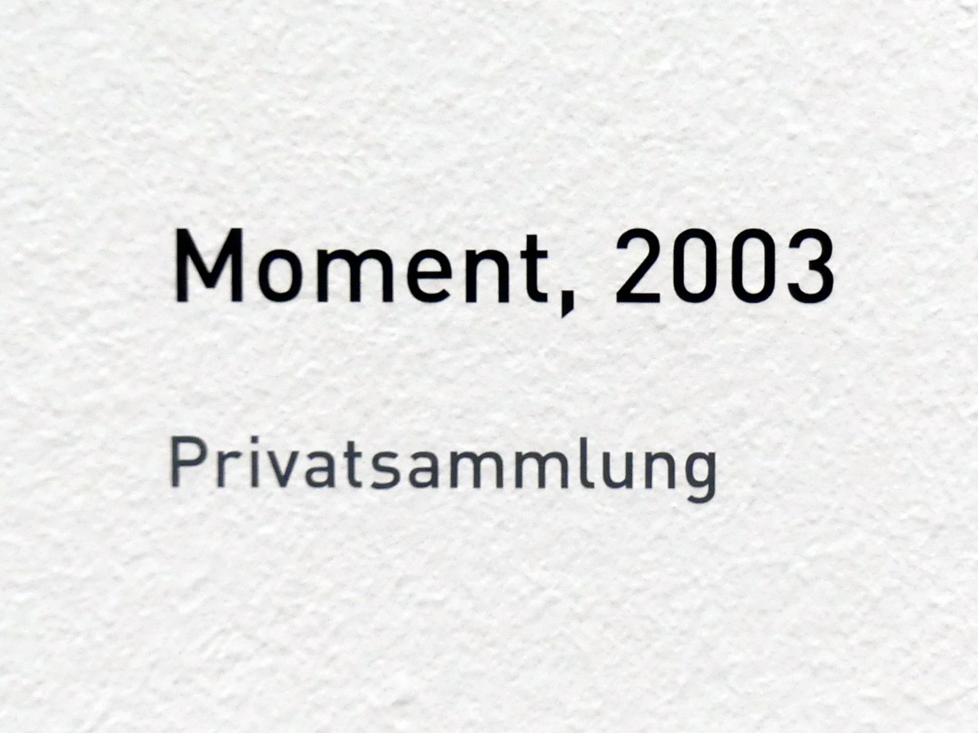 Raoul De Keyser (1964–2012), Moment, München, Pinakothek der Moderne, Ausstellung "Raoul De Keyser – Œuvre" vom 05.04.-08.09.2019, Saal 26, 2003, Bild 2/2
