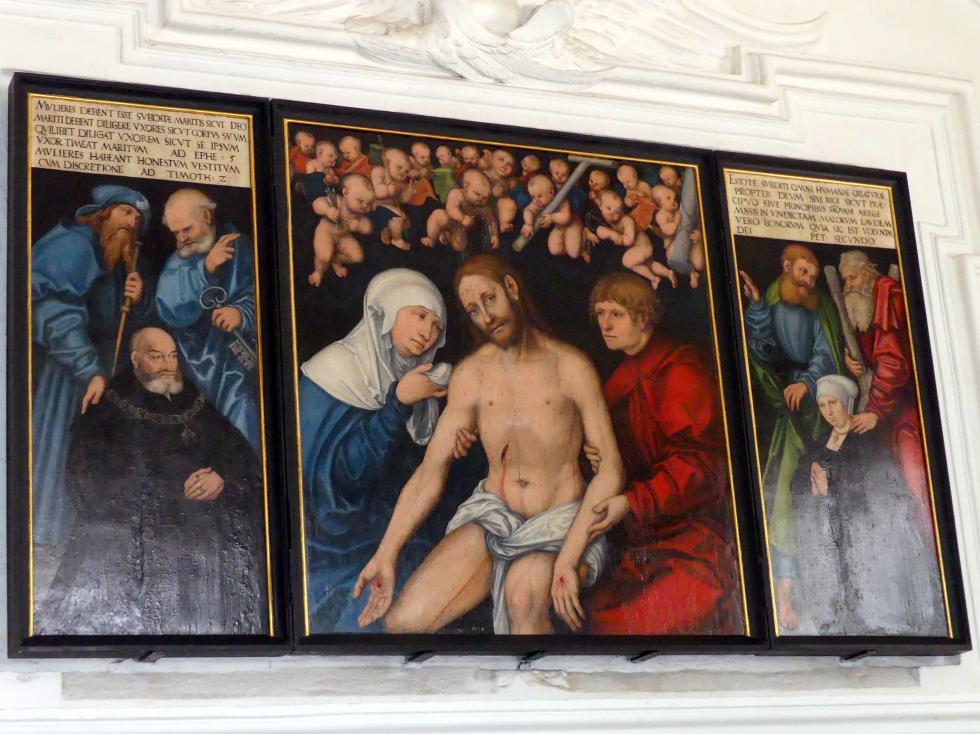 Lucas Cranach der Ältere (1502–1550), Altartriptychon, Meißen, Meißner Dom St. Johannis und St. Donatus, jetzt Meißen, Meißner Dom St. Johannis und St. Donatus, 1534