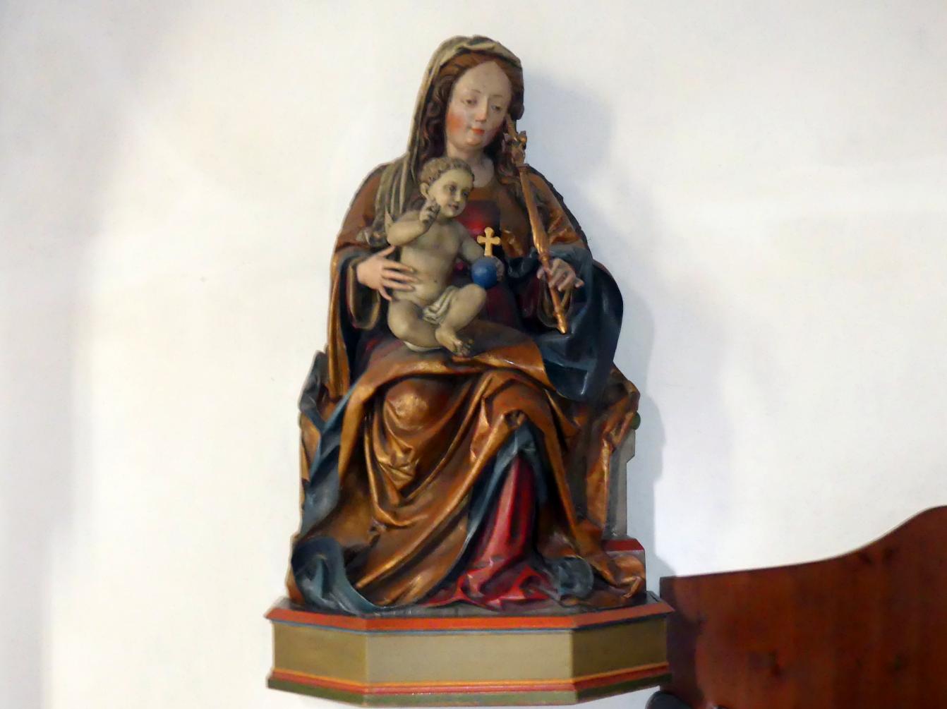 Ruprecht Potsch (1509): Thronende Madonna mit Zepter und Kind, um 1509