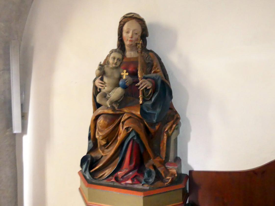 Ruprecht Potsch (1505–1509), Thronende Madonna mit Zepter und Kind, Klausen, Pfarrkirche St. Andreas, um 1509, Bild 4/6