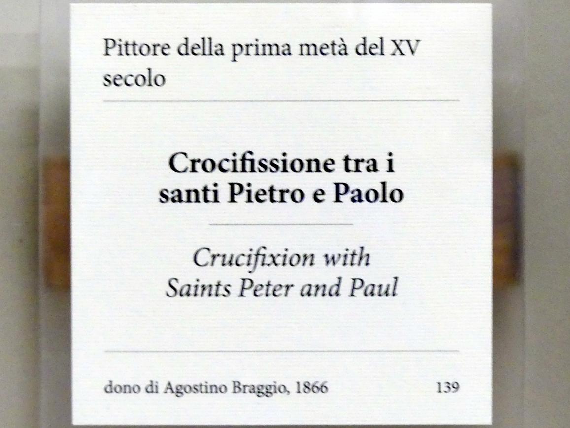 Kreuzigungsgruppe mit den Heiligen Petrus und Paulus, Verona, Museo di Castelvecchio, Saal 9, 1. Hälfte 15. Jhd., Bild 2/2