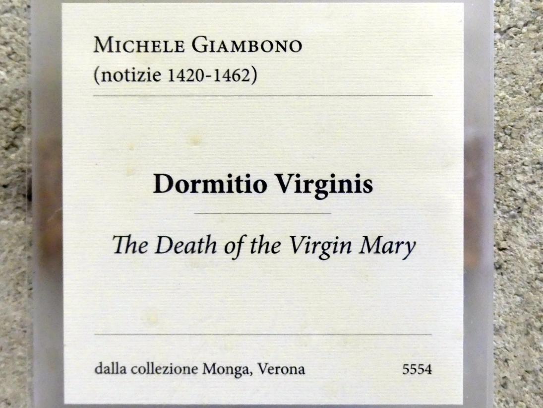 Michele Giambono (1430), Tod Mariens, Verona, Museo di Castelvecchio, Saal 11, Undatiert, Bild 2/2