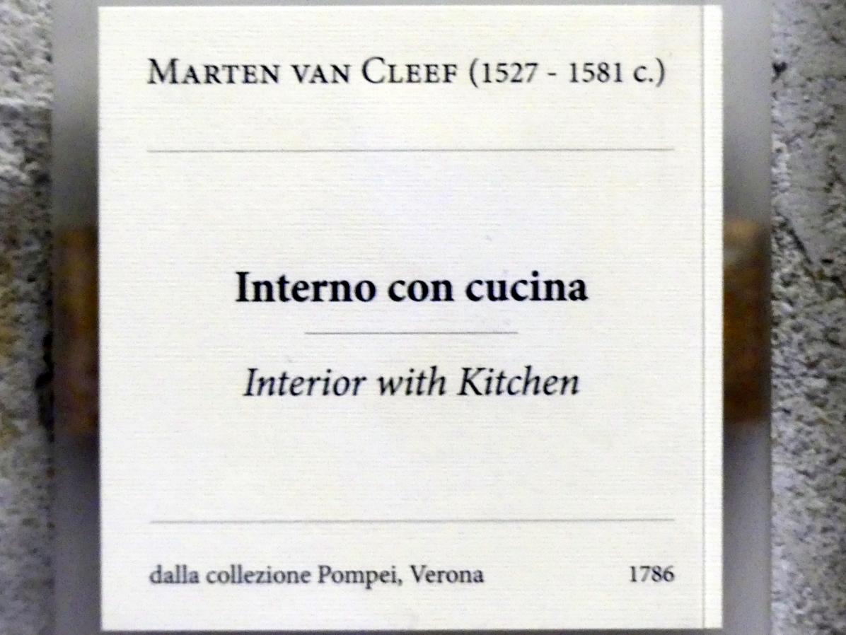 Martin van Cleve (1562–1566), Interieur mit Küche, Verona, Museo di Castelvecchio, Saal 12, Undatiert, Bild 2/2