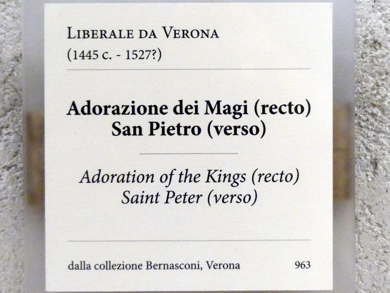 Liberale da Verona (1469–1515), Der Heilige Petrus, Verona, Museo di Castelvecchio, Saal 16, Undatiert, Bild 2/2