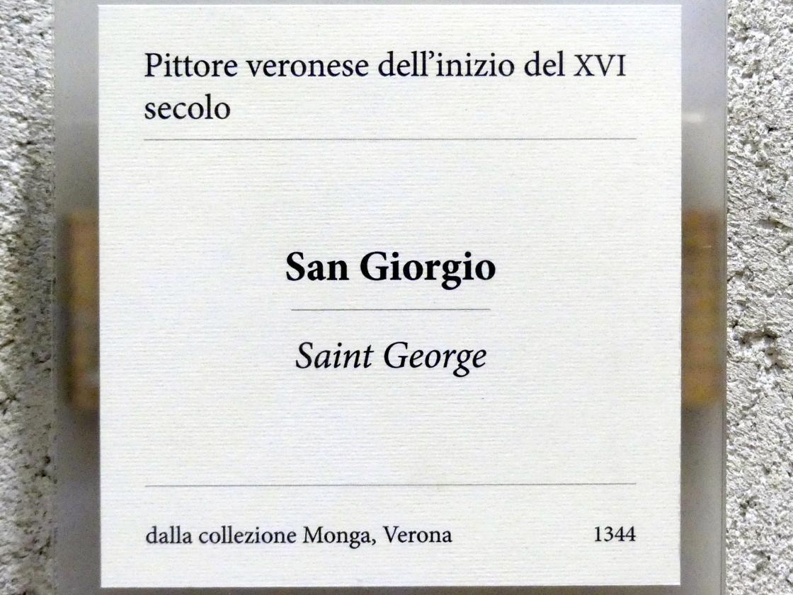 Heiliger Georg, Verona, Museo di Castelvecchio, Saal 15, Beginn 16. Jhd., Bild 2/2
