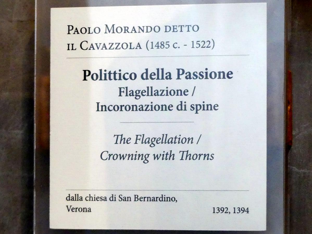Paolo Morando (Cavazzola) (1504–1522), Polyptychon der Passion, Verona, chiesa San Bernardino, jetzt Verona, Museo di Castelvecchio, Saal 20, 1517, Bild 8/8