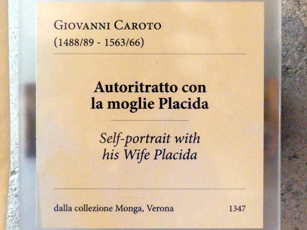 Giovanni Caroto (Undatiert), Selbstporträt mit seiner Frau Placida, Verona, Museo di Castelvecchio, Saal 21, Undatiert, Bild 2/2