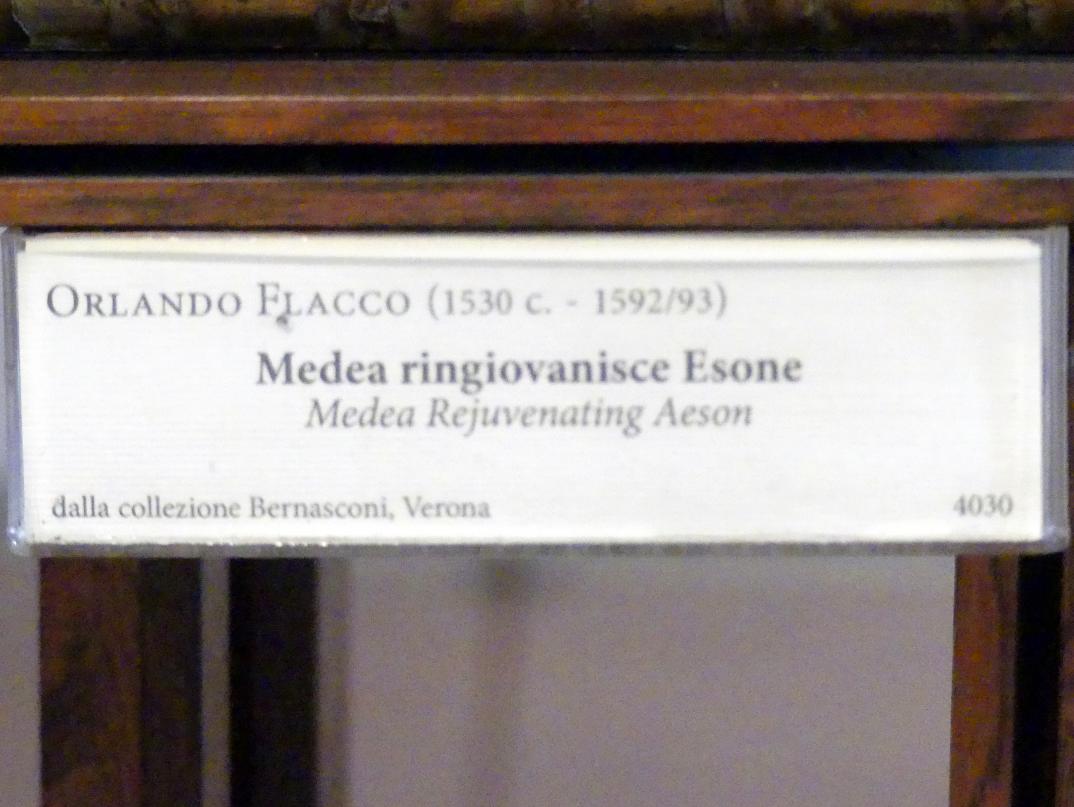 Orlando Flacco (Undatiert), Medea hintergeht die Töchter des Peleus, Verona, Museo di Castelvecchio, Saal 23, Undatiert, Bild 2/2