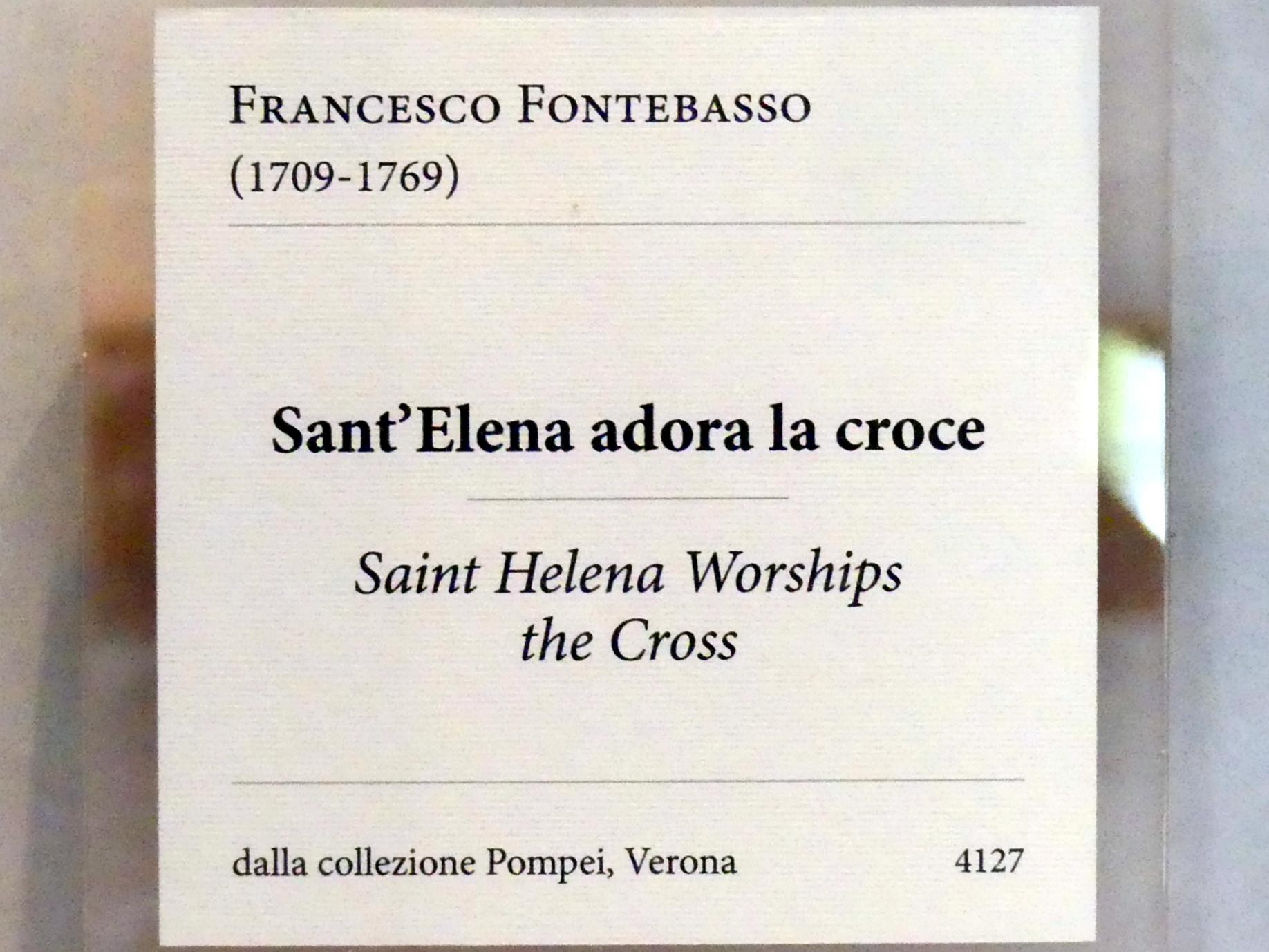 Francesco Fontebasso (1745–1749), Kreuzanbetung der Heiligen Helena, Verona, Museo di Castelvecchio, Saal 26, Undatiert, Bild 2/2