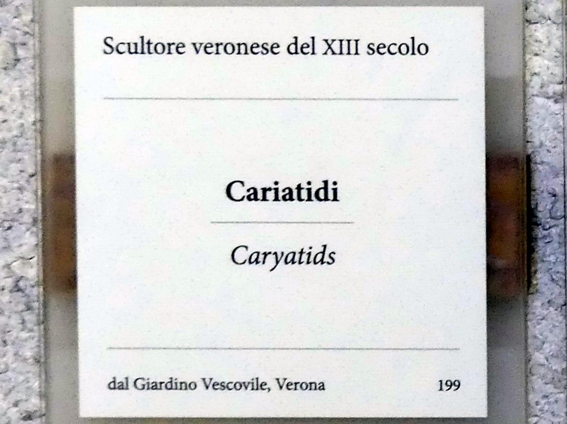 Karyatiden, Verona, Museo di Castelvecchio, Saal 1, 13. Jhd., Bild 4/4