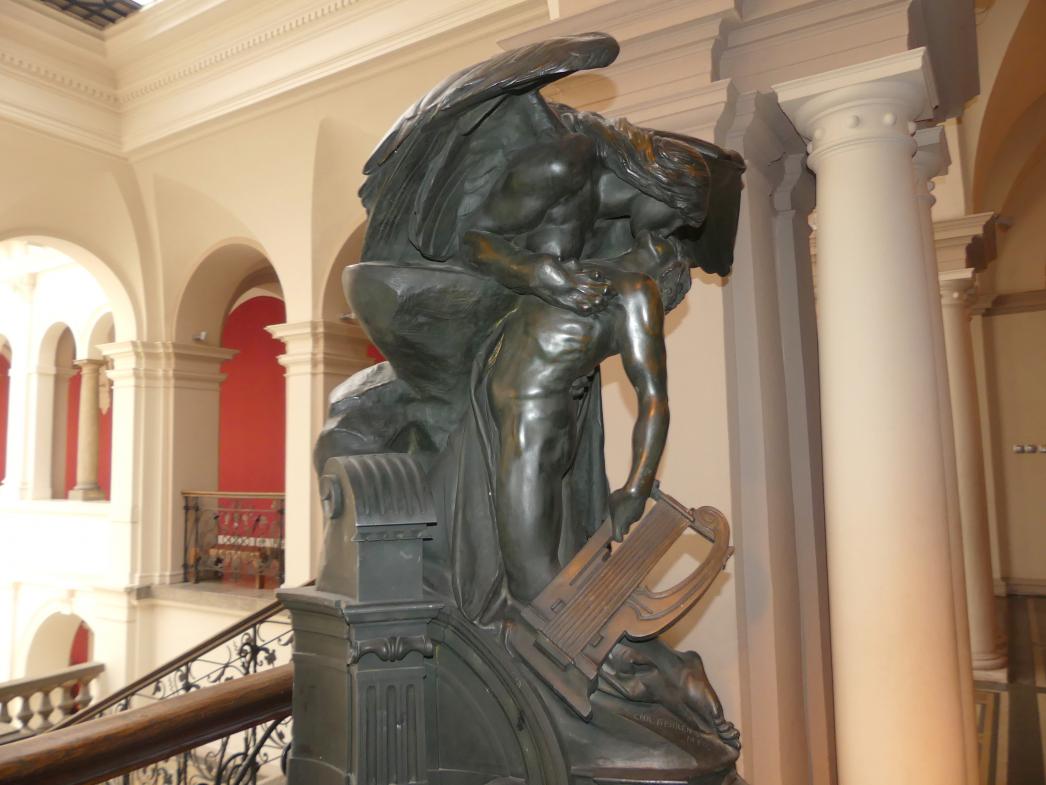 Christian Behrens (1880), Kuss der Sphinx, Breslau, Nationalmuseum, 2. OG, Umgang, 1880, Bild 3/6