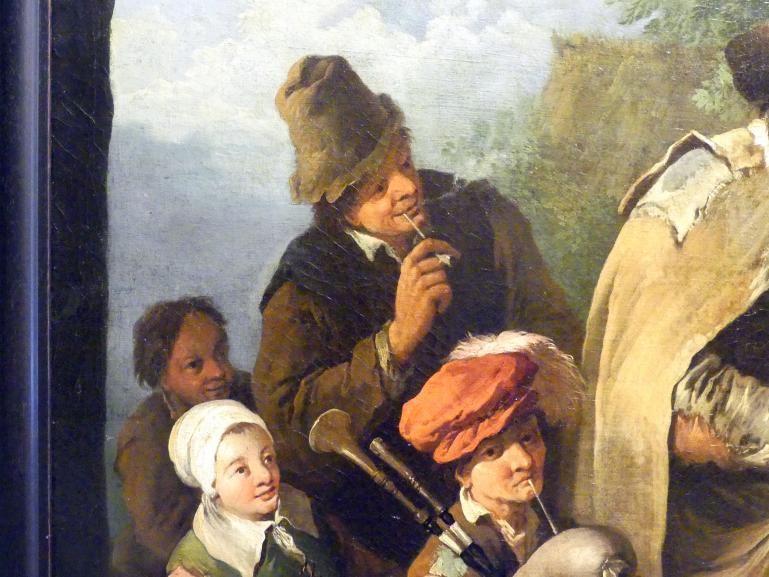Christian Wilhelm Ernst Dietrich (1734–1774), Wandermusiker, Breslau, Nationalmuseum, 2. OG, europäische Kunst 15.-20. Jhd., Saal 7, um 1745, Bild 4/4