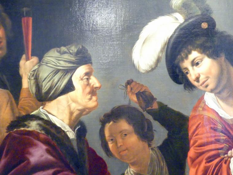 Jan van Bijlert (1627–1635), Die Kupplerin, Breslau, Nationalmuseum, 2. OG, europäische Kunst 15.-20. Jhd., Saal 8, 1625–1630, Bild 3/4