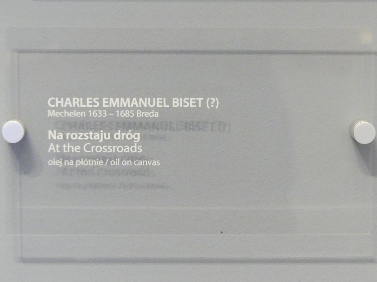 Charles Emmanuel Biset (Undatiert), An der Kreuzung, Breslau, Nationalmuseum, 2. OG, europäische Kunst 15.-20. Jhd., Saal 10, Undatiert, Bild 2/2