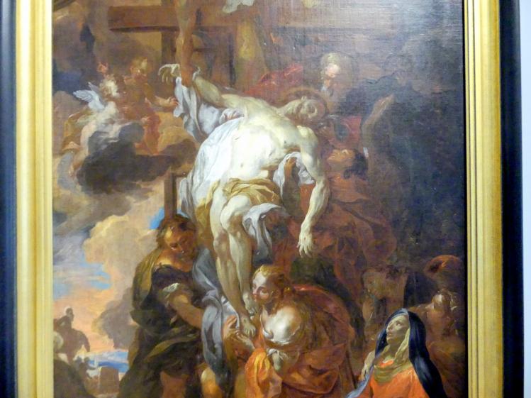 Johann Michael Rottmayr (1674–1730), Kreuzabnahme, Breslau, Nationalmuseum, 2. OG, europäische Kunst 15.-20. Jhd., Saal 11, um 1704, Bild 2/3