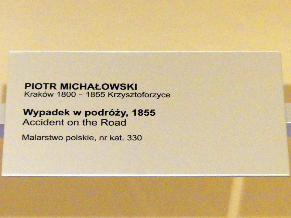 Piotr Michałowski (1836–1855), Unfall auf der Straße, Breslau, Nationalmuseum, 2. OG, polnische Kunst 17.-19. Jhd., Saal 5, 1855, Bild 2/2