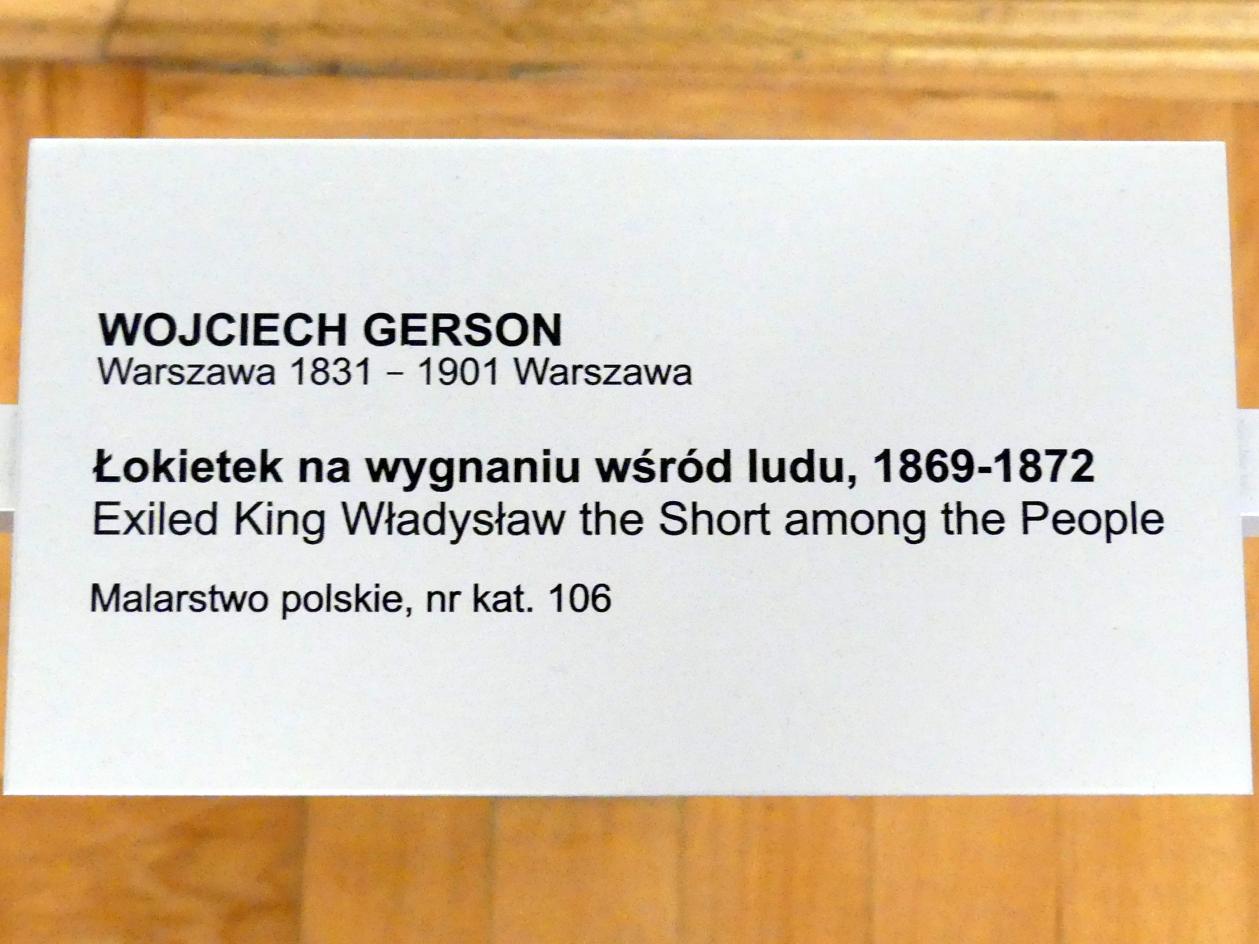 Wojciech Gerson: König Władysław I. Ellenlang im Exil unter den Menschen, 1869 - 1872, Bild 2/2