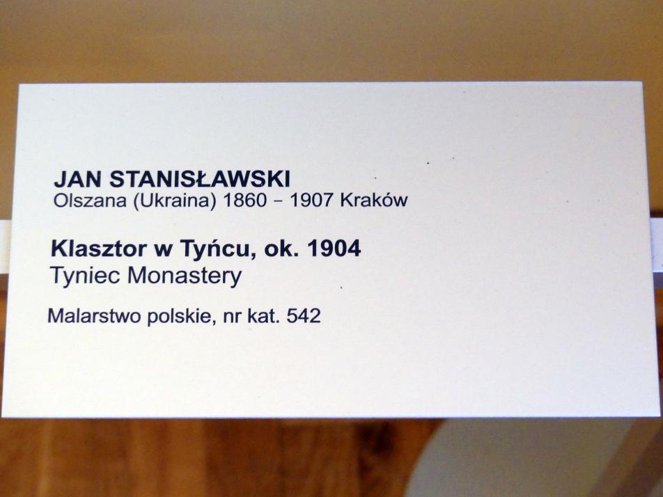 Jan Stanisławski (1884–1905), Abtei Tyniec, Breslau, Nationalmuseum, 1. OG, schlesische Kunst 17.-19. Jhd., Saal 4, um 1904, Bild 2/2