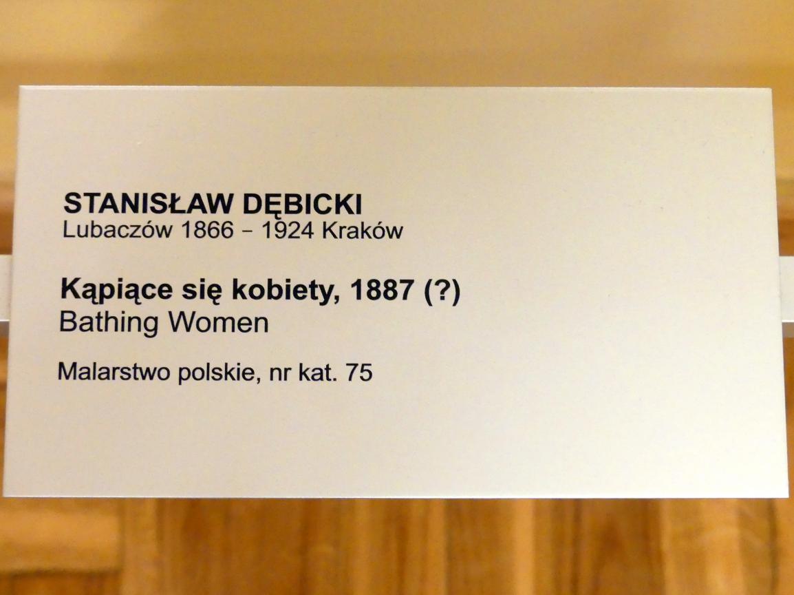 Stanisław Dębicki (1885–1910), Badende Frauen, Breslau, Nationalmuseum, 1. OG, schlesische Kunst 17.-19. Jhd., Saal 4, 1887, Bild 2/2