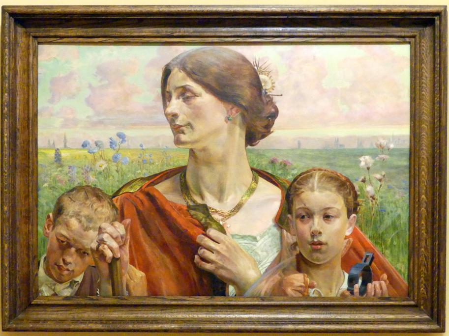 Jacek Malczewski (1876–1917), Vaterland, Breslau, Nationalmuseum, 1. OG, schlesische Kunst 17.-19. Jhd., Saal 5, 1903, Bild 3/5