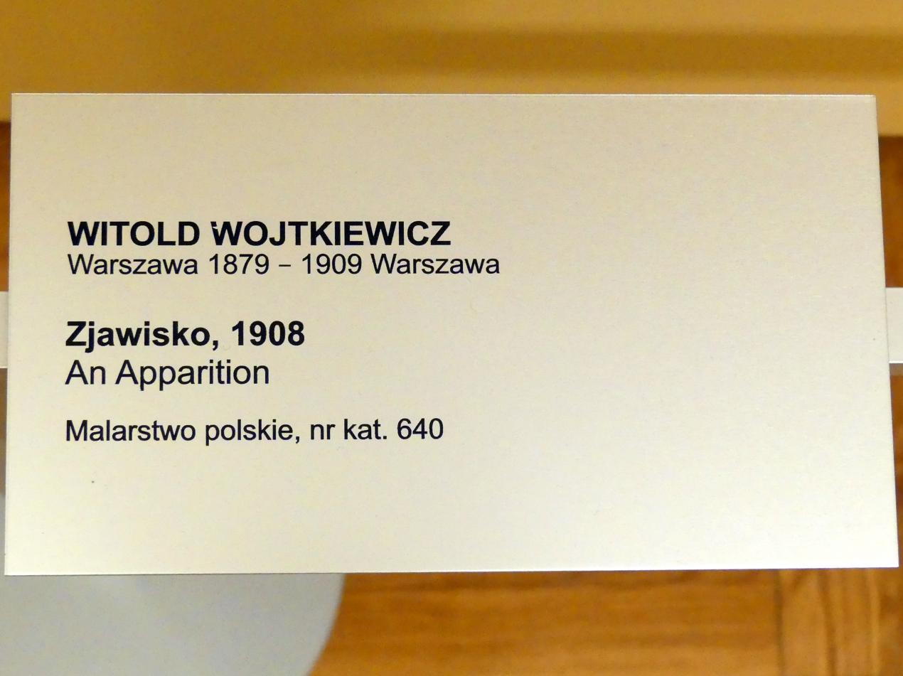Witold Wojtkiewicz (1904–1909), Erscheinung, Breslau, Nationalmuseum, 1. OG, schlesische Kunst 17.-19. Jhd., Saal 6, 1908, Bild 2/2