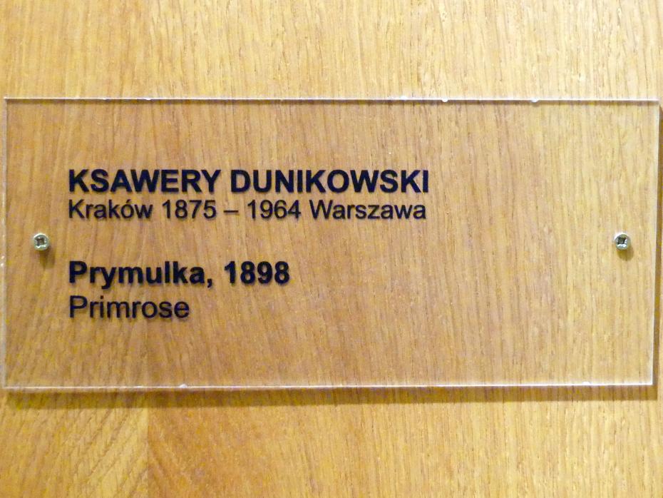 Xawery Dunikowski (1898–1899), Primel, Breslau, Nationalmuseum, 1. OG, schlesische Kunst 17.-19. Jhd., Saal 6, 1898, Bild 5/5