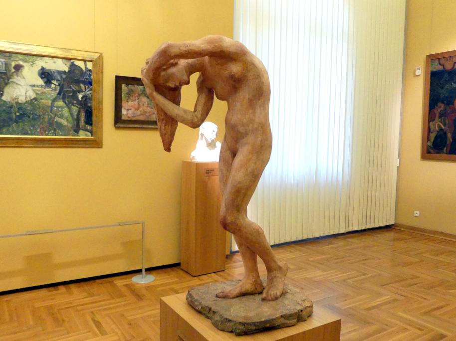 Włodzimierz Konieczny (1911), Verzweiflung, Breslau, Nationalmuseum, 1. OG, schlesische Kunst 17.-19. Jhd., Saal 6, um 1911, Bild 2/6
