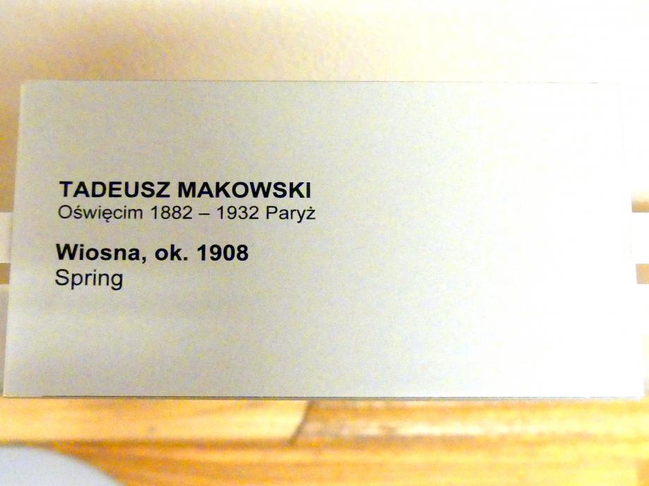 Tadeusz Makowski (1907–1908), Frühling, Breslau, Nationalmuseum, 1. OG, schlesische Kunst 17.-19. Jhd., Saal 7, um 1908, Bild 2/2