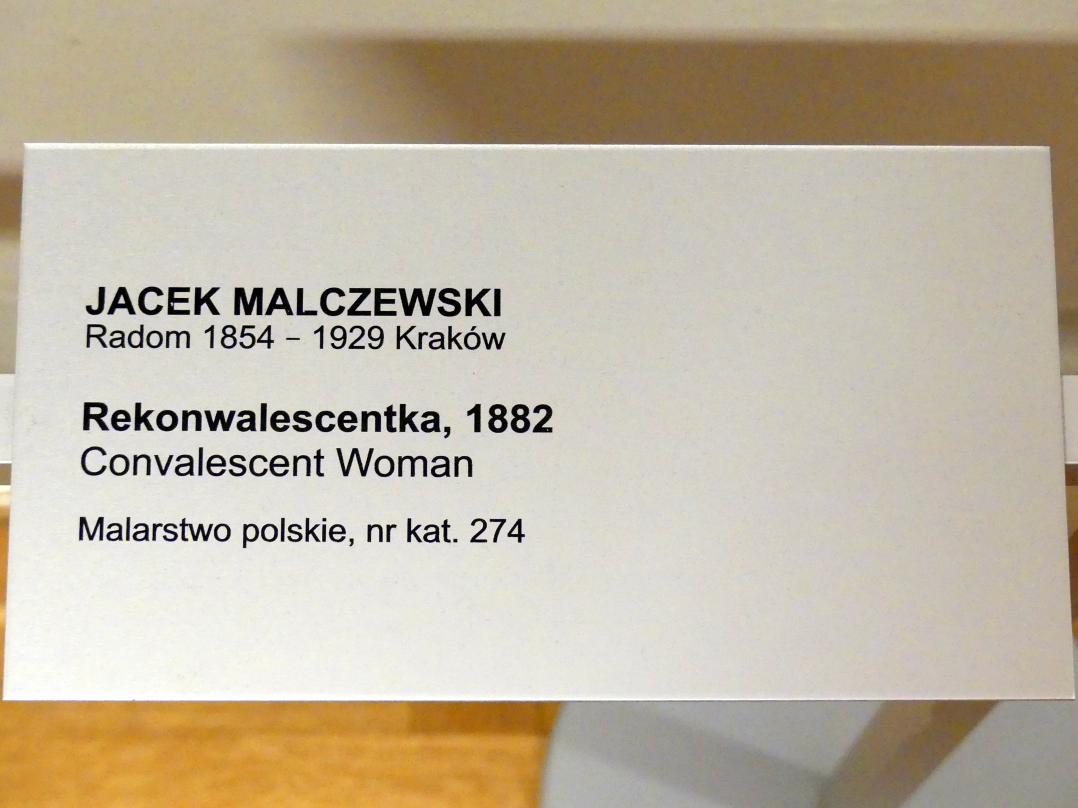 Jacek Malczewski (1876–1917), Rekonvaleszentin, Breslau, Nationalmuseum, 1. OG, schlesische Kunst 17.-19. Jhd., Saal 8, 1882, Bild 2/2
