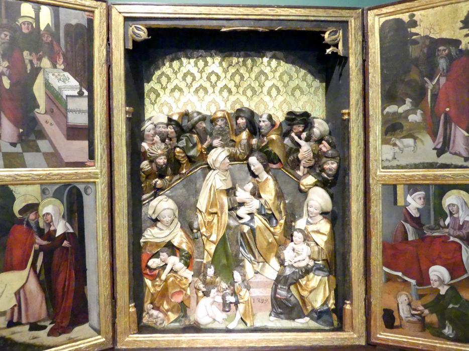 Breslauer Meister der Heiligen Familie (Umkreis): Flügelaltar der Heiligen Sippe, 1499, Bild 3/5