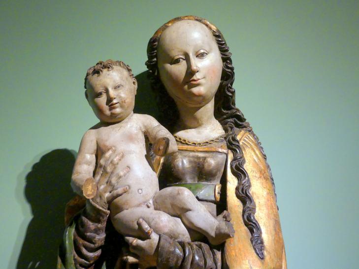 Jakob Beinhart (Werkstatt) (1495–1507), Mondsichelmadonna, Breslau, Kirche St. Maria Magdalena, jetzt Breslau, Nationalmuseum, 1. OG, schlesische Kunst 14.-16. Jhd., Saal 9, 1507, Bild 2/3