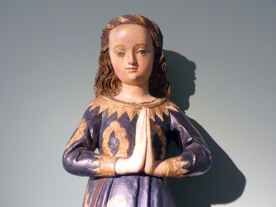 Maria als Tempeldienerin, Breslau, Kirche St. Elisabeth, jetzt Breslau, Nationalmuseum, 1. OG, schlesische Kunst 14.-16. Jhd., Flur, 1490–1500, Bild 2/3