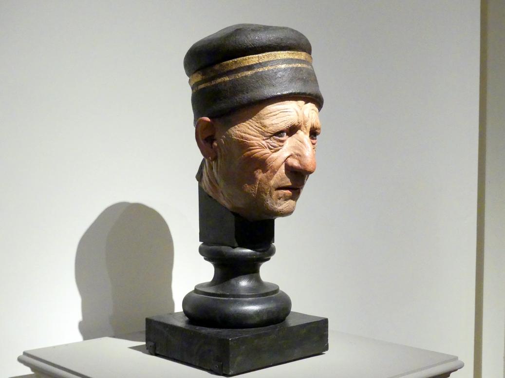 Guido Mazzoni (Paganino, Modanino) (1482), Büste eines Alten, Modena, Galleria Estense, Saal 6, 1480–1485, Bild 3/5