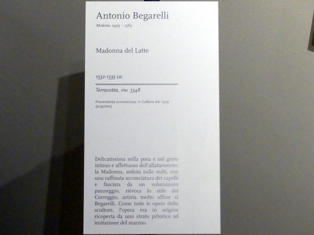 Antonio Begarelli (1529–1540), Maria lactans, Modena, Galleria Estense, Saal 9, um 1532–1535, Bild 4/4