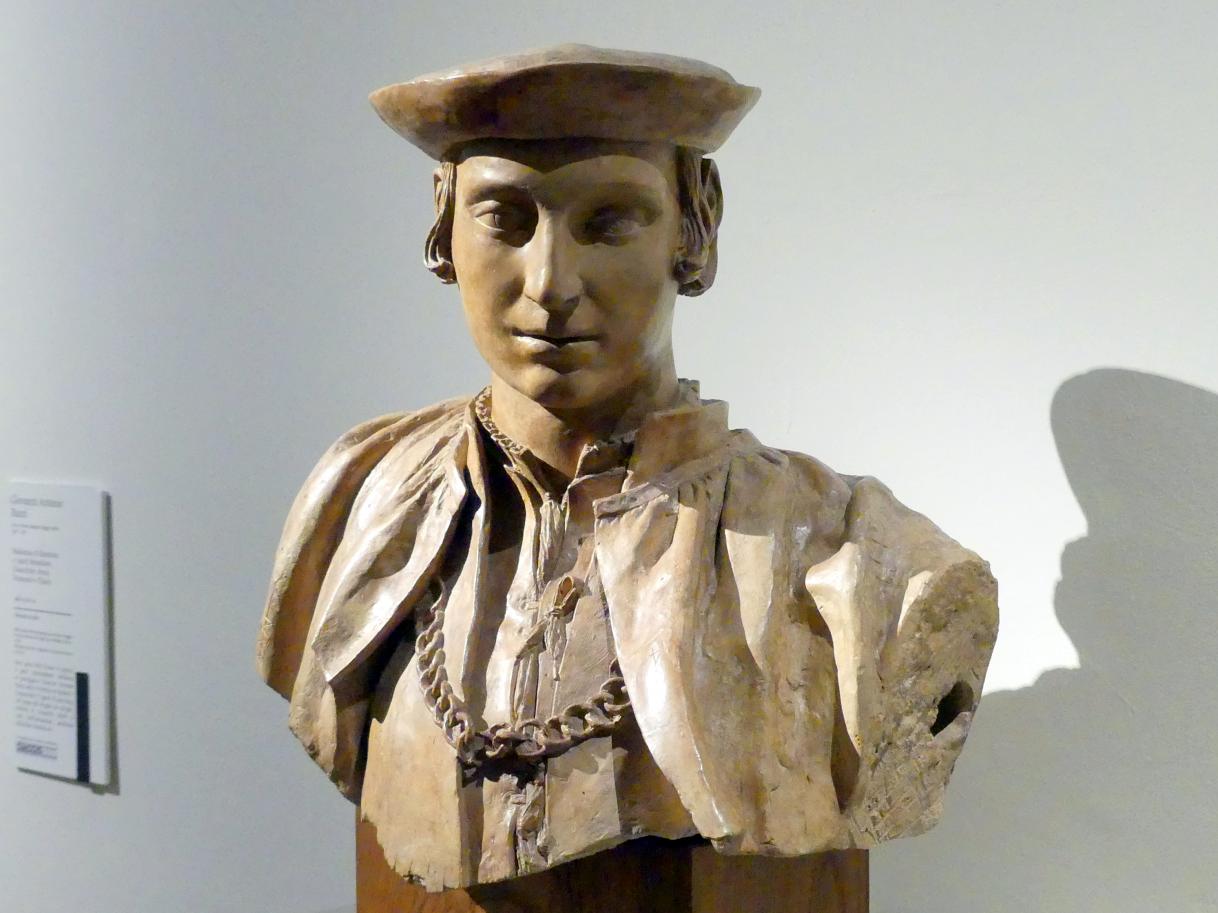 Antonio Begarelli (1529–1540), Büste des Lionello Beliardi, Modena, Chiesa di San Francesco, jetzt Modena, Galleria Estense, Saal 10, 1529, Bild 3/5