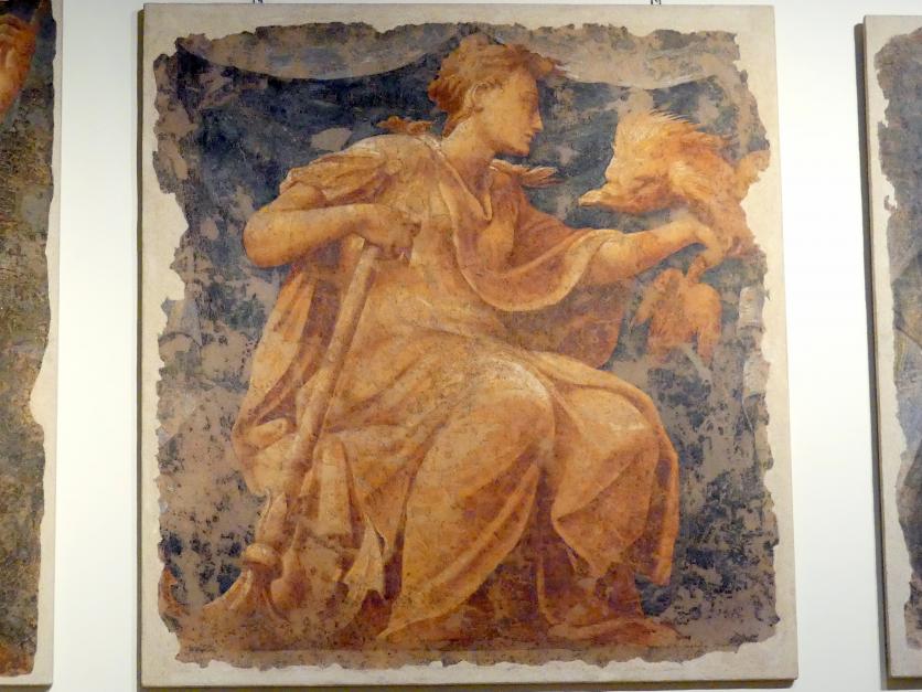 Nicolò dell’Abate (1532–1570), Glaube, Hoffnung, Klugheit, Wachsamkeit (?), Modena, Galleria Estense, Saal 11, 1535–1538, Bild 3/6