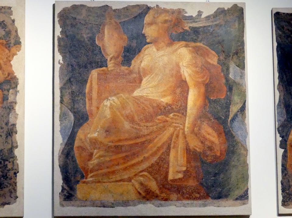 Nicolò dell’Abate (1532–1570), Glaube, Hoffnung, Klugheit, Wachsamkeit (?), Modena, Galleria Estense, Saal 11, 1535–1538, Bild 4/6