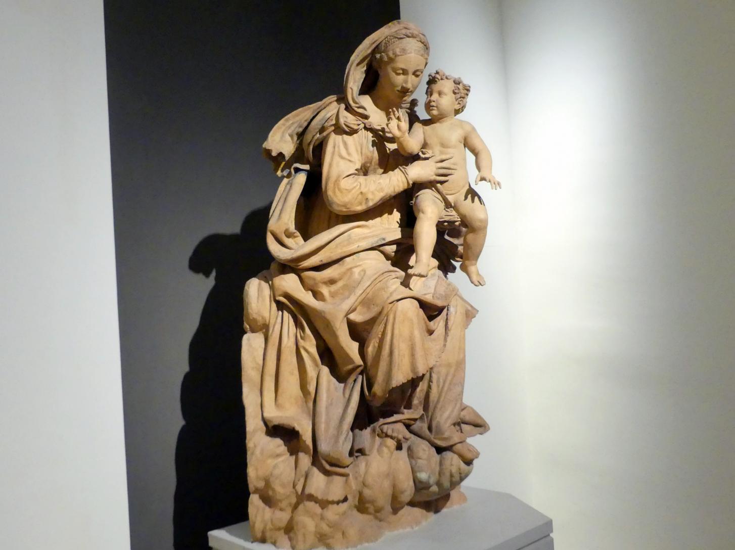 Antonio Begarelli (1529–1540), Maria mit Kind, Modena, Chiesa San Salvatore (am 13. Mai 1944 zerstört), jetzt Modena, Galleria Estense, Saal 11, um 1540, Bild 2/5